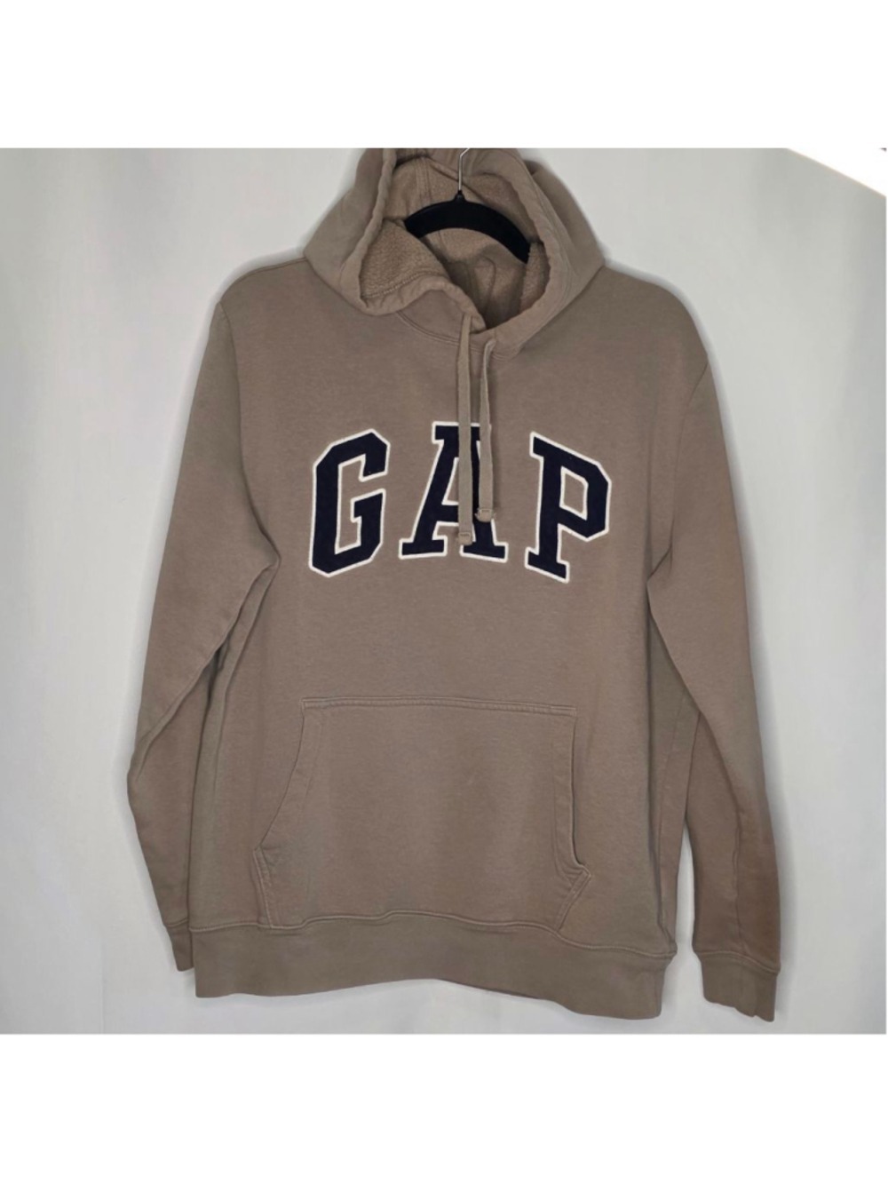 GAP Brown Navy Logo Hoodie Medium